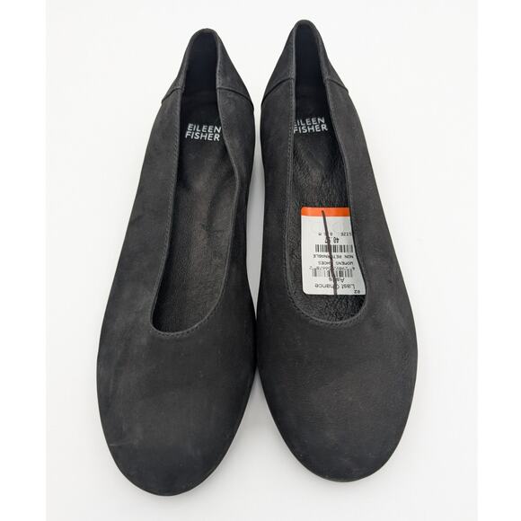 Eileen Fisher Una Hidden Wedge Ballet Flat Women's Black Size US8.5 - Picture 2 of 9